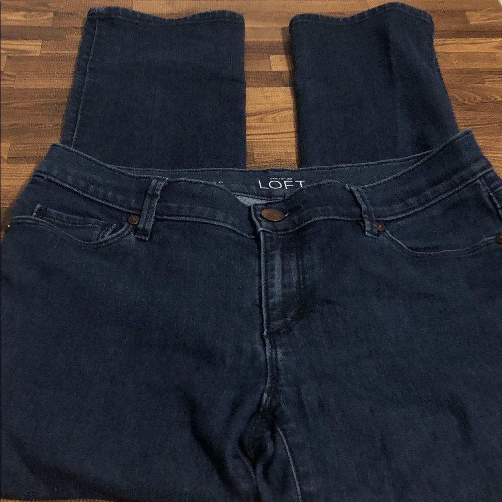 LOFT Modern Kick Crop Jeans  Size 4/ w27 Medium Wash